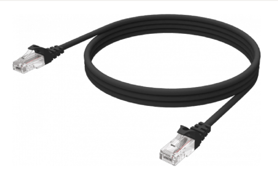 Vision TC-1MCAT6-BL cable de red Negro 1 m Cat6 U/UTP (UTP)