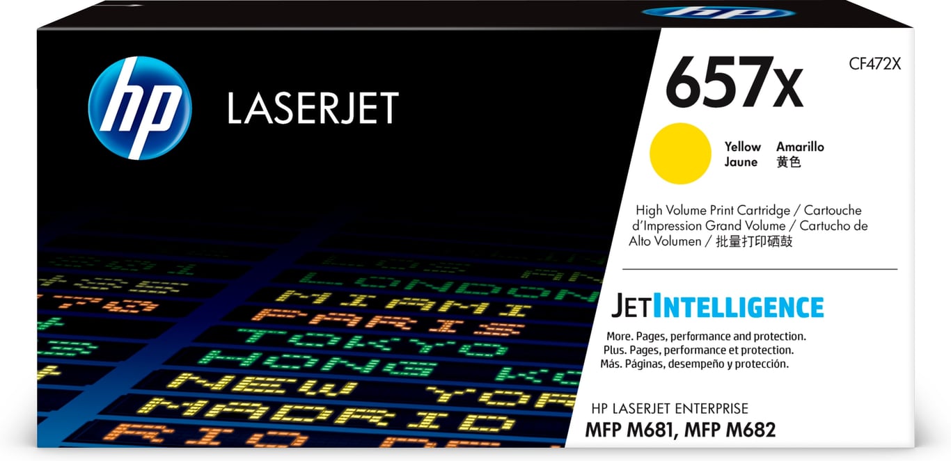 HP 657X LJ Toner Cartouche Jaune HY - Neuf