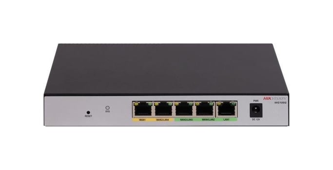 Hikvision DS-3WG105G-SI Routeur connecté Gigabit Ethernet Noir, Gris