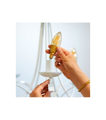 WiZ Flame lampadina collegata Bianco variabile E14 25W