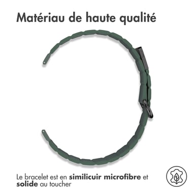 imoshion Bracelet en cuir magnétique - Connexion universelle 20 mm - Vert