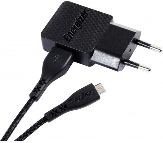 Caricabatterie da rete con garanzia a vita - 1A - 1USB - Spina UE - Cavo micro-USB in dotazione