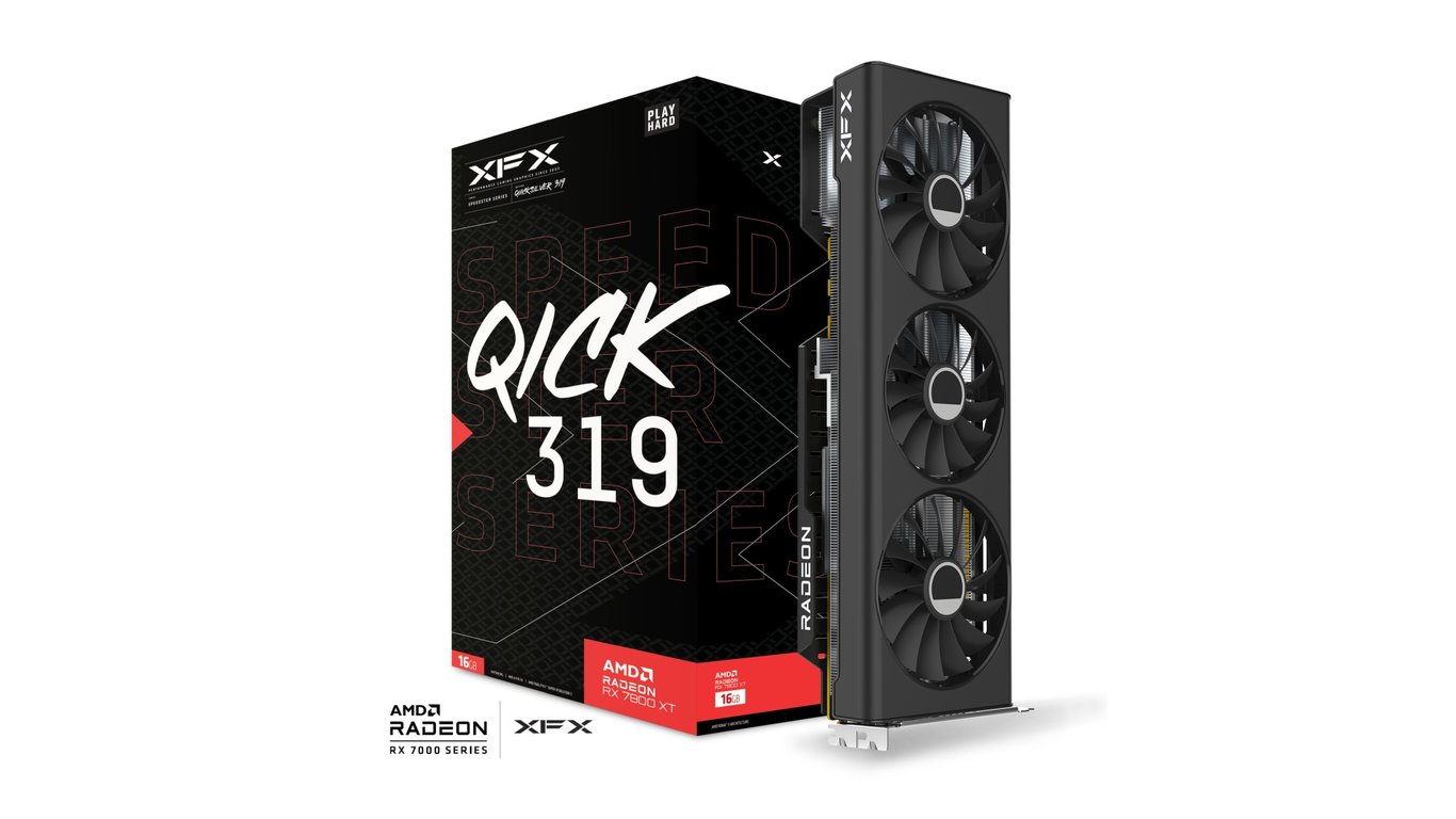 XFX Speedster QICK 319 Core Edition AMD Radeon RX 7800 XT GDDR6 Neuf - vue 2