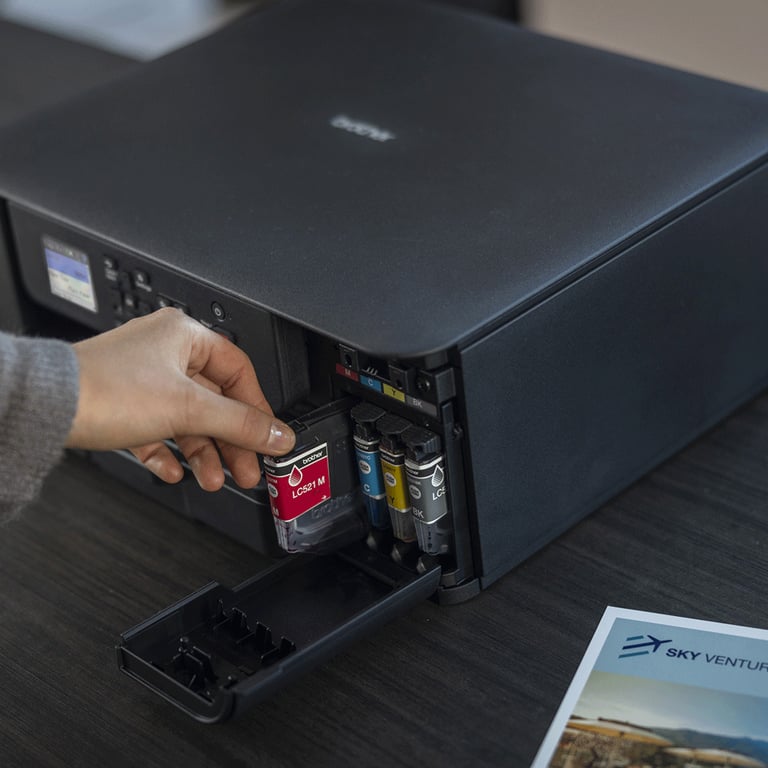 Brother DCP J1313DW Imprimante Jet d'encre Multifonction 3 en 1 compacte sans Fil Eligible au Forfait EcoPro - vue 4