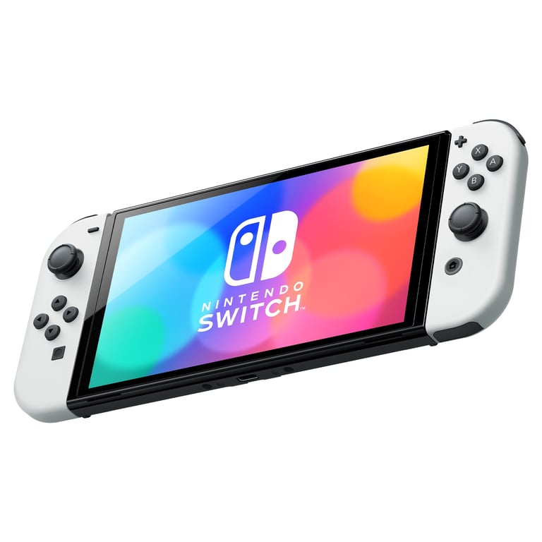 Switch OLED + Pokémon console de jeux portables 17 8 cm 7 Écran tactile Wifi Bon état - vue 3