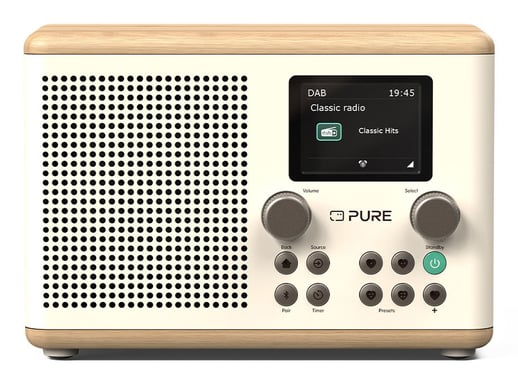 Pure Classic H4 Portable Numérique Chêne, Blanc - Neuf