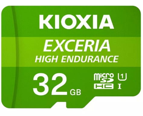 Kioxia Exceria High Endurance 32 GB MicroSDHC UHS-I Classe 10 (KIOXIA microSD-Card Exceria High Endurance 32GB)