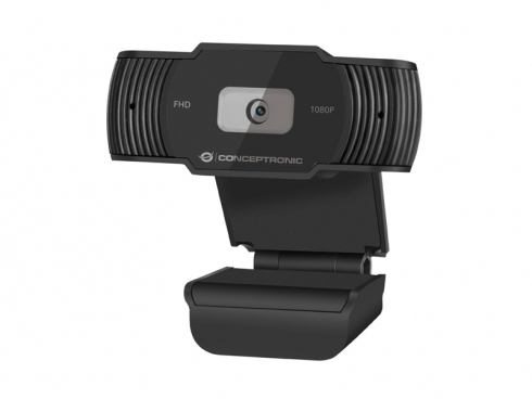 Webcam Conceptronic AMDIS06B – Full HD 1080p, Microphone Intégré - vue 1
