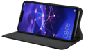 Funda plegable con ranura para tarjetas y soporte para Huawei Mate 20 Lite , Negro