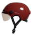 Cosmo Fusion+ Taille M, Ruby - Casque avec éclairage Vélo Arrière Intelligent et Connecté - Feu Stop Automatique, Détection de Chute, Partage de trajet, Assurance Individuelle ALLIANZ offerte durant 1 an