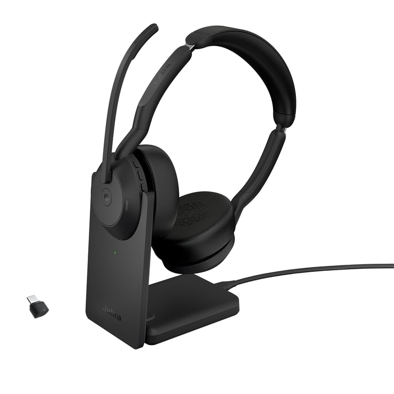 Jabra Evolve2 55 Casque Sans fil Arceau Bureau/Centre d'appels USB Type-C Bluetooth - Neuf