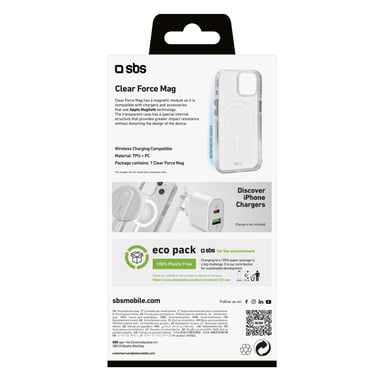 Funda con fijación magnética, compatible con carga MagSafe para iPhone 14 Plus-SBS