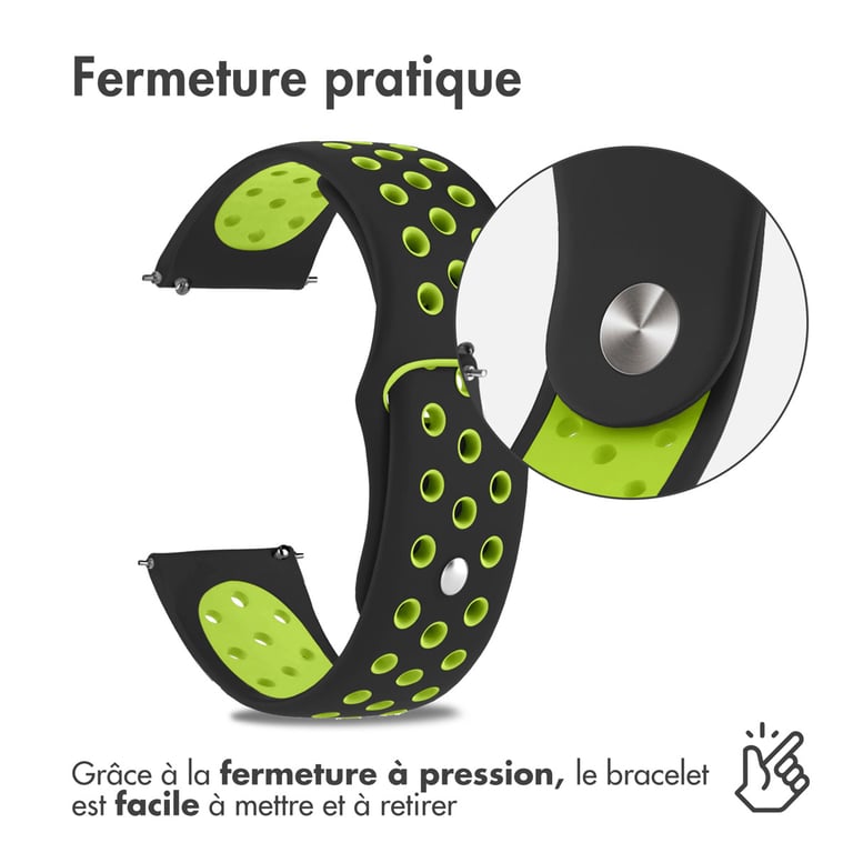 Bracelet 18mm Sport en Silicone - vue 8
