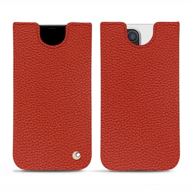 Apple iPhone 13 Pro Funda de piel - Funda - Naranja - Piel granulada