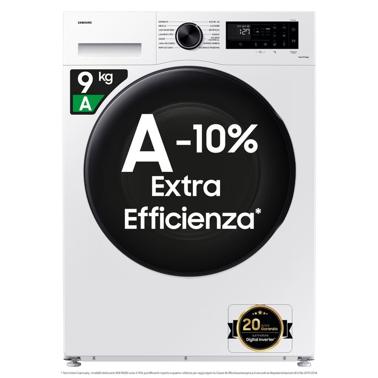 Samsung WW90CGC04DAEET machine à laver Charge avant 9 kg 1400 trmin Neuf - vue 2