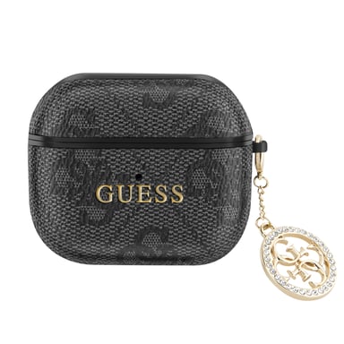 Guess Carcasa AirPods para AirPods 3 con Charm Negro
