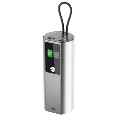 PowerBank ARK PRO 27600mAh USB 160W avec Écran et Câble Gris