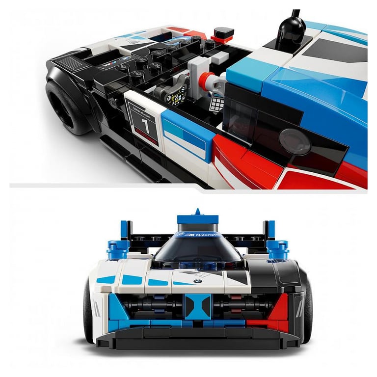 Lego Speed Champions Voitures De Course Bmw M4 Gt3 Et Bmw Hybrid V8 Lego - vue 5