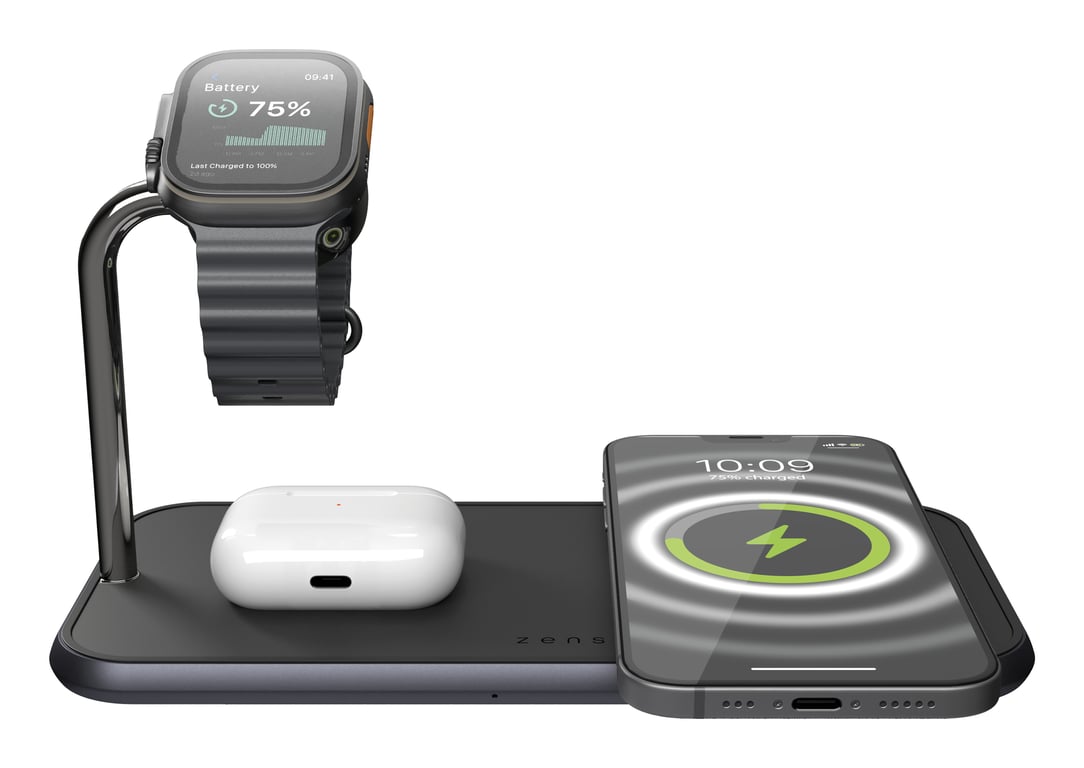 ZENS Dual+ Watch Aluminium Wireless Charger - vue 5