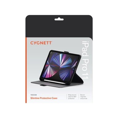 Étui Folio pour iPad Pro 11'' M4 2024 Modèle TekView Protection à 360° Noir