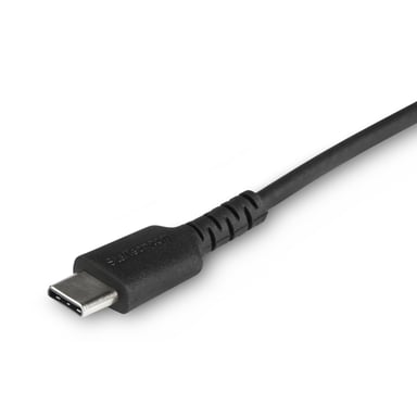 StarTech.com Cable Resistente USB-C a Lightning de 1 m Negro - Cable de Sincronización y Carga USB Tipo C a Lightning con Fibra de Aramida Resistente