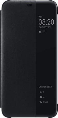 Huawei Flip View Cover funda de protección para teléfonos portátiles 16 cm (6,3'') Folio Negro Huawei Mate 20 Lite