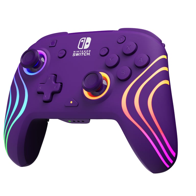 PDP Afterglow Wave Violet Manette de jeu pour Nintendo Switch, Nintendo Switch OLED - Neuf