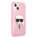 Funda Karl Lagerfeld KLHCP13XKHTUGLP para iPhone 13 Pro Max 6.7' Brillo rosa Cabeza de Karl