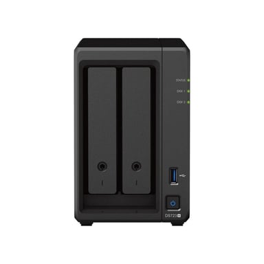 Synology DiskStation DS723+ Tower NAS Storage Server AMD Ryzen R1600 2GB DDR4 DiskStation Manager Nero