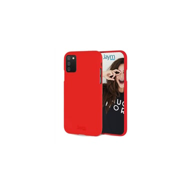 JAYM - Coque Silicone Soft Feeling Rouge pour Samsung Galaxy A02S – Finition Silicone – Toucher Ultra Doux