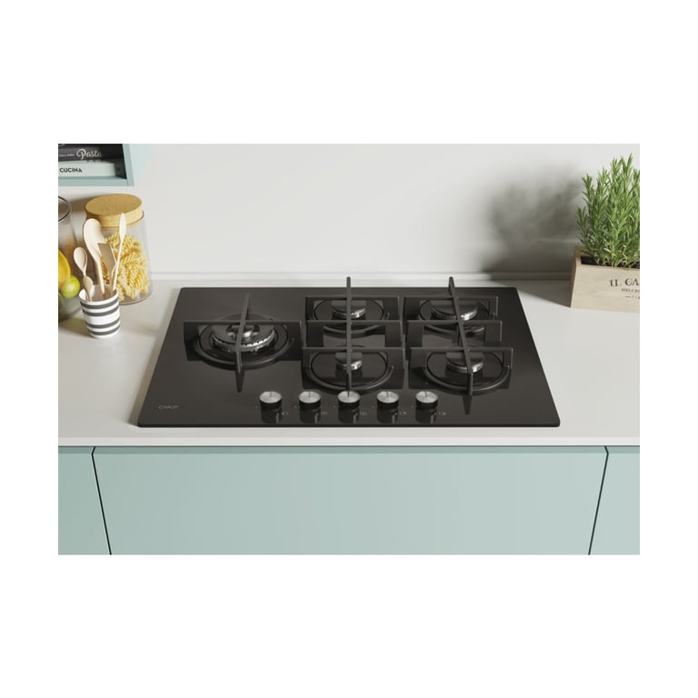 Plaque de cuisson Candy Essenza CDIV7GWLE4WB 60 cm verre trempé 5 foyers - vue 2