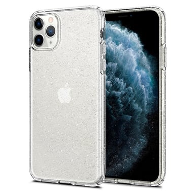 Coque Spigen Liquid Crystal Glitter pour iPhone 11 Pro Max - Transparent pailleté