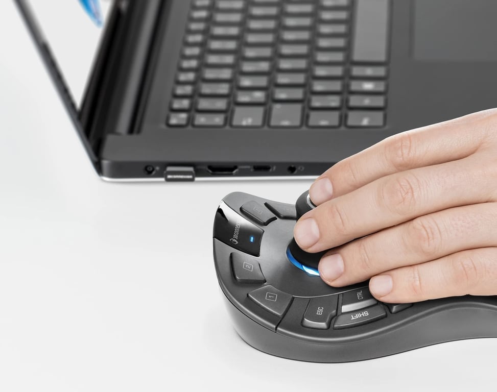 Souris 3Dconnexion SpaceMouse Pro Wireless – Bluetooth 6DoF - vue 3