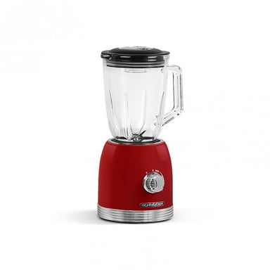 Schneider SCBL15R - Blender vintage - 1.5L - Bol en verre - Variateur de vitesse - 6 lames - 800W Rouge - vue 5