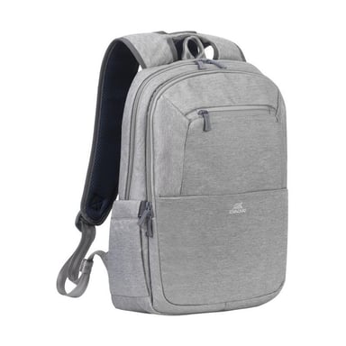 Sac à dos WE ECO Value , 15.6'', matière Eco-responsable ext rPET 300D et int rPET 210D, Gris chiné foncé. Dimension intérieure: 29*12*42cm