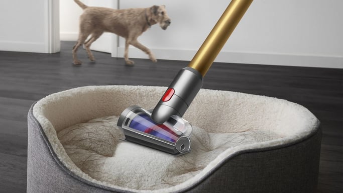 Dyson V12 Detect Slim Absolute Aspiradora escoba 2 en 1 Batería Secar HEPA Sin bolsa Oro