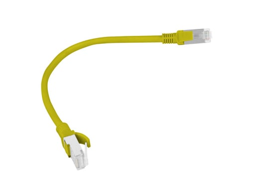 Cavo di rete Lanberg PCU6-10CC-0025-Y Giallo 0,25 m Cat6 U/UTP (UTP)