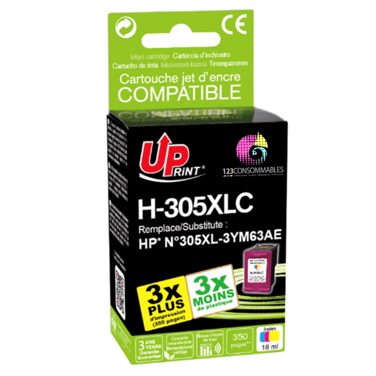 Cartouche encre UPrint compatible HP 305 couleur Neuf