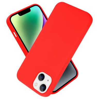 Coque pour Apple iPhone 14 PLUS en LIQUID RED Housse de protection Étui en silicone TPU flexible