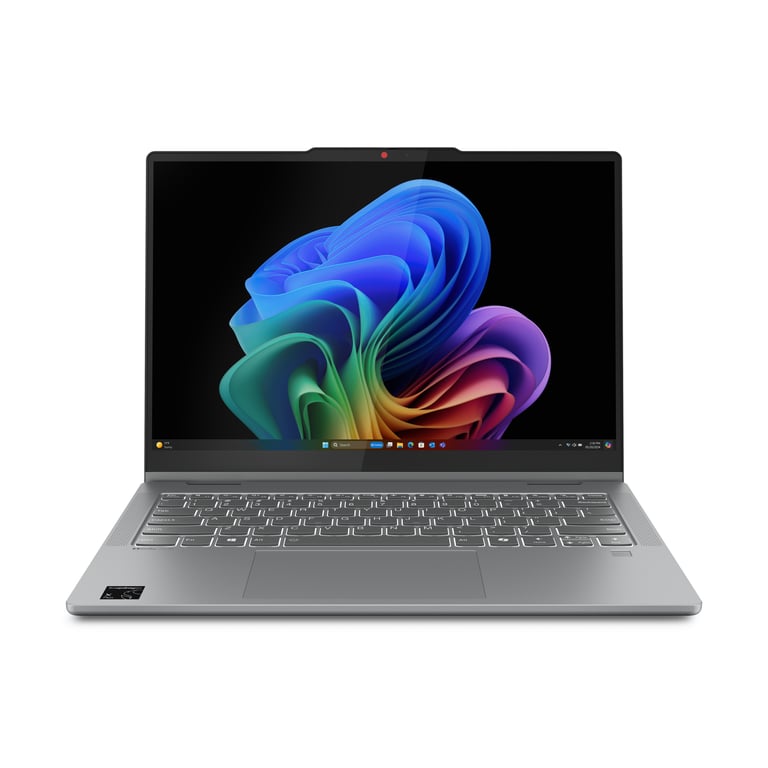 Lenovo IdeaPad 5 2 in 1 14Q8X9 Copilot+ PC Qualcomm Snapdragon X1P 42 100 Hybride 2 en 1 35 6 cm 14 Écran tactile WUXGA LPDDR5x SDRAM SSD Wi Fi 7 802.11be Windows 11 Home Allemand Neuf