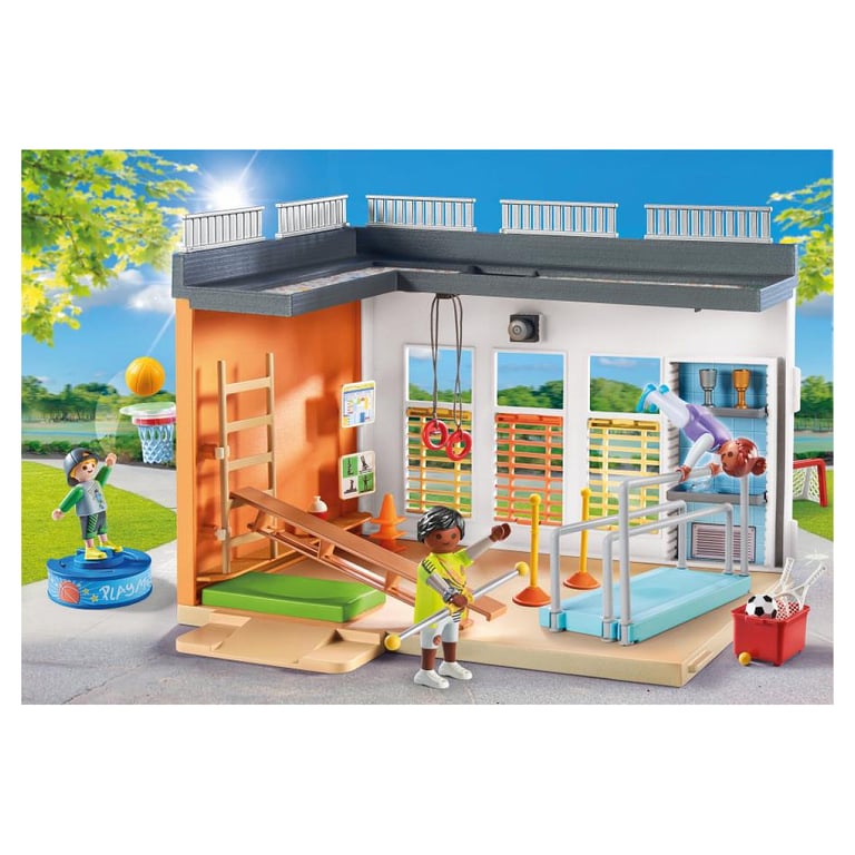 Salle de Sport Playmobil 71328 pour École - Ensemble de Jeu Sportif - Neuf