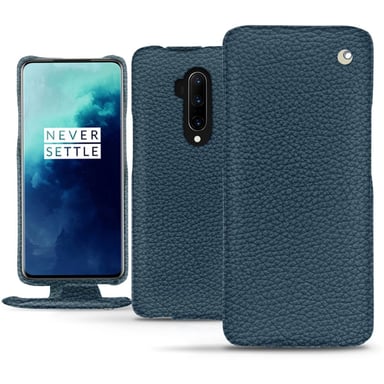 Housse cuir OnePlus 7T Pro -  - Bleu - Cuir grainé