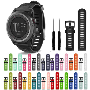Pulsera para Garmin Fenix 3 HR/6X GPS/5X Zafiro/Descent MK1 White