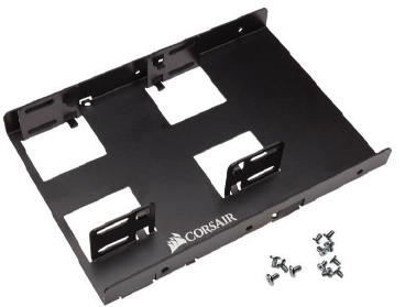 Corsair CSSD-BRKT2 Obturateur de baie de lecteur 8,89 cm (3.5'') Panneau de support Noir
