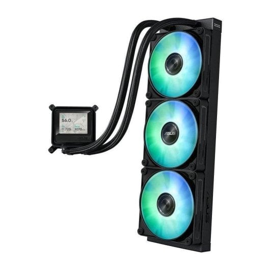 ASUS MAX Gaming LC 360 ARGB LCD Système de refroidissement liquide de processeur Taille de radiateur : 360 mm pour : AM4 AM5 LGA1851 LGA1700 cuivre 120 mm - vue 4