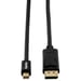 Cable adaptador, Mini DisplayPort macho-DisplayPort macho, dorado, 1,8 m