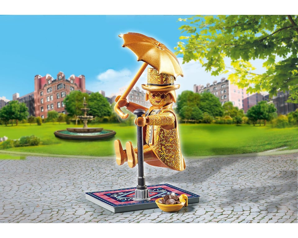 Figurine Artiste De Rue Playmobil La Boîte Avec Accessoires Inclus