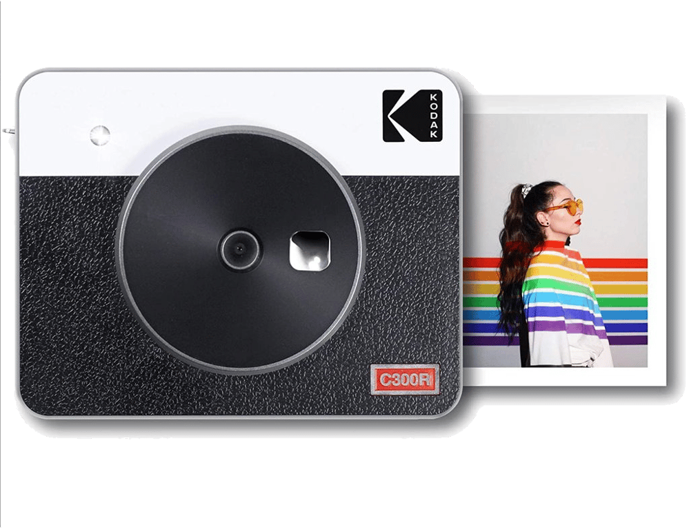 KODAK Mini Shot Combo 2 Retro C300 - Appareil Photo Instantané (Photo Carré 7,6 x 7,6 cm - 3 x 3, Éc