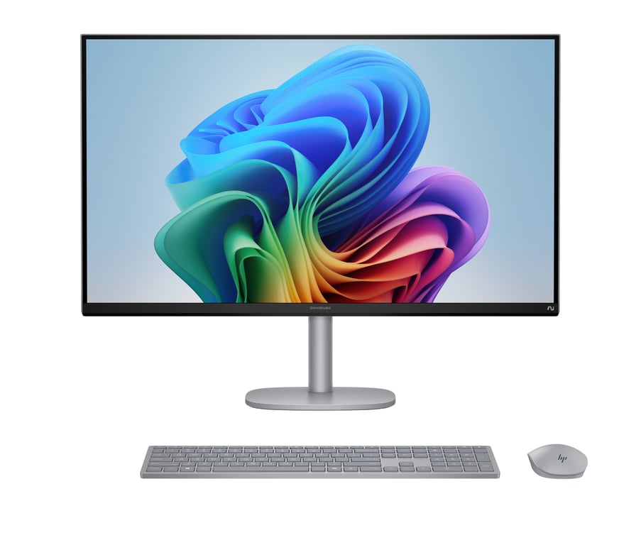 PC tout en un HP OmniStudio X 32 c1006nf 31 5 Écran 4K UHD Copilot+ Intel® Core™ Ultra 7 RAM SSD météore - vue 3