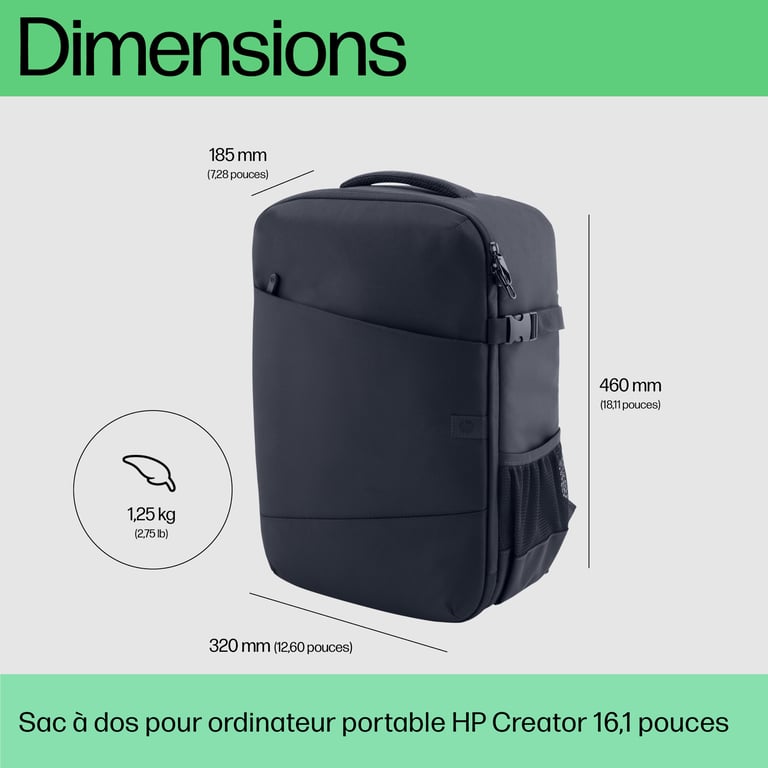 HP Sac à dos pour ordinateur portable 16 1 pouces Creator Neuf - vue 3